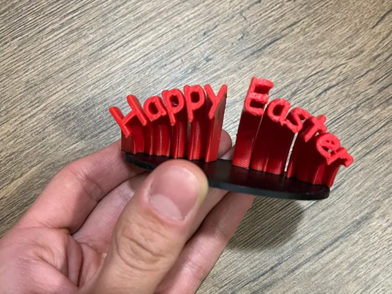 Happy Easter 3D Illusion Decoration - Easter Decor