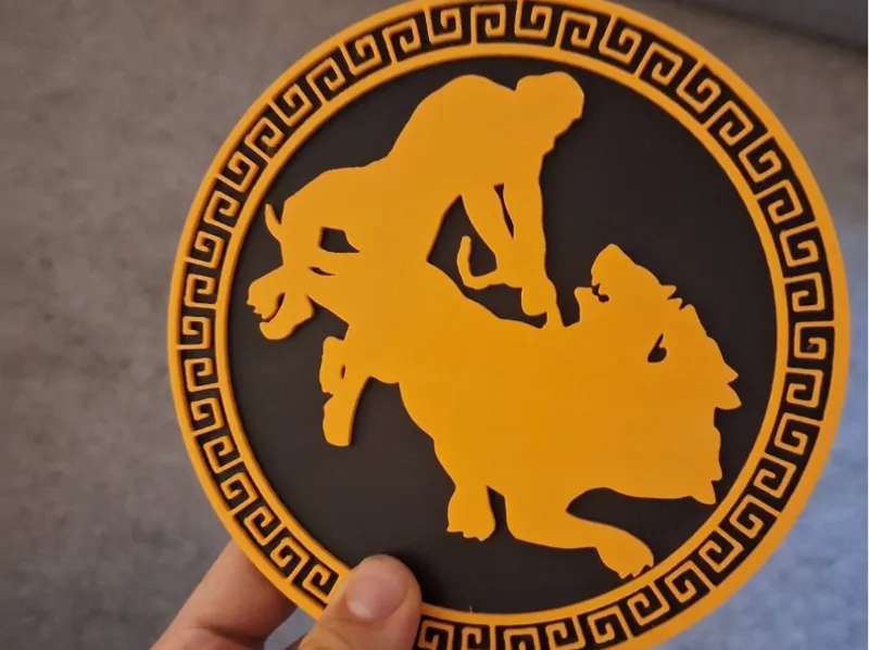 Hercules Cerberus Ancient Greek-Style Plate/Disc