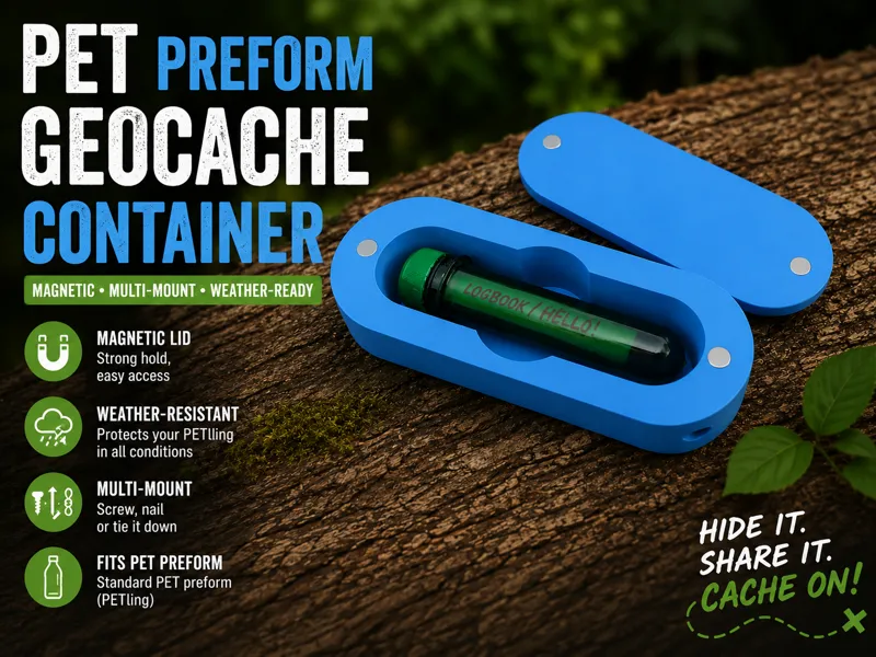 PET Preform Geocache Container