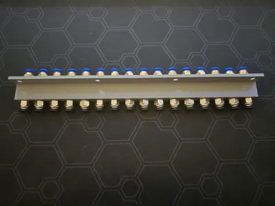 Mount bracket for 16 PTFE Connectors M10 - M6 
