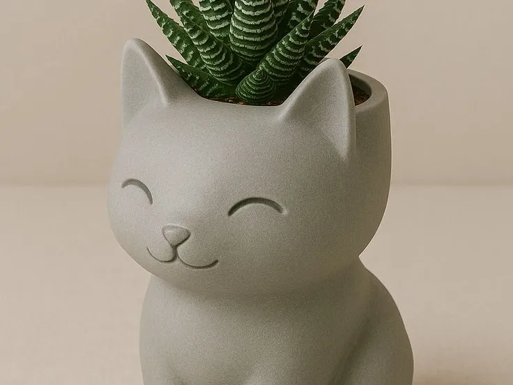 gato maceta
