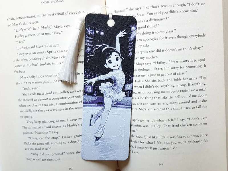 Bookmark, Figure Skater, Girl