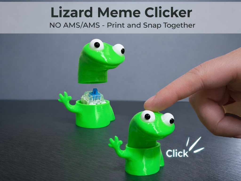 Lizard Meme Clicker - NO AMS/AMS - Tom in Hoppers