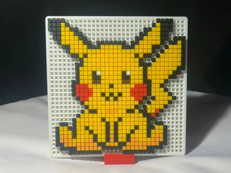 Quadretto Pokèmon Pikachu Pixel art