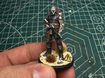 Wasteland Soldier / Scavenger|DnD miniature|TTRPG