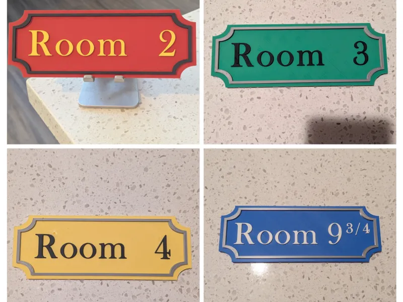 Harry Potter Theme Door Signs (Customizable)
