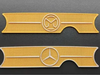 Mogster Mercedes logos for grill and wheels
