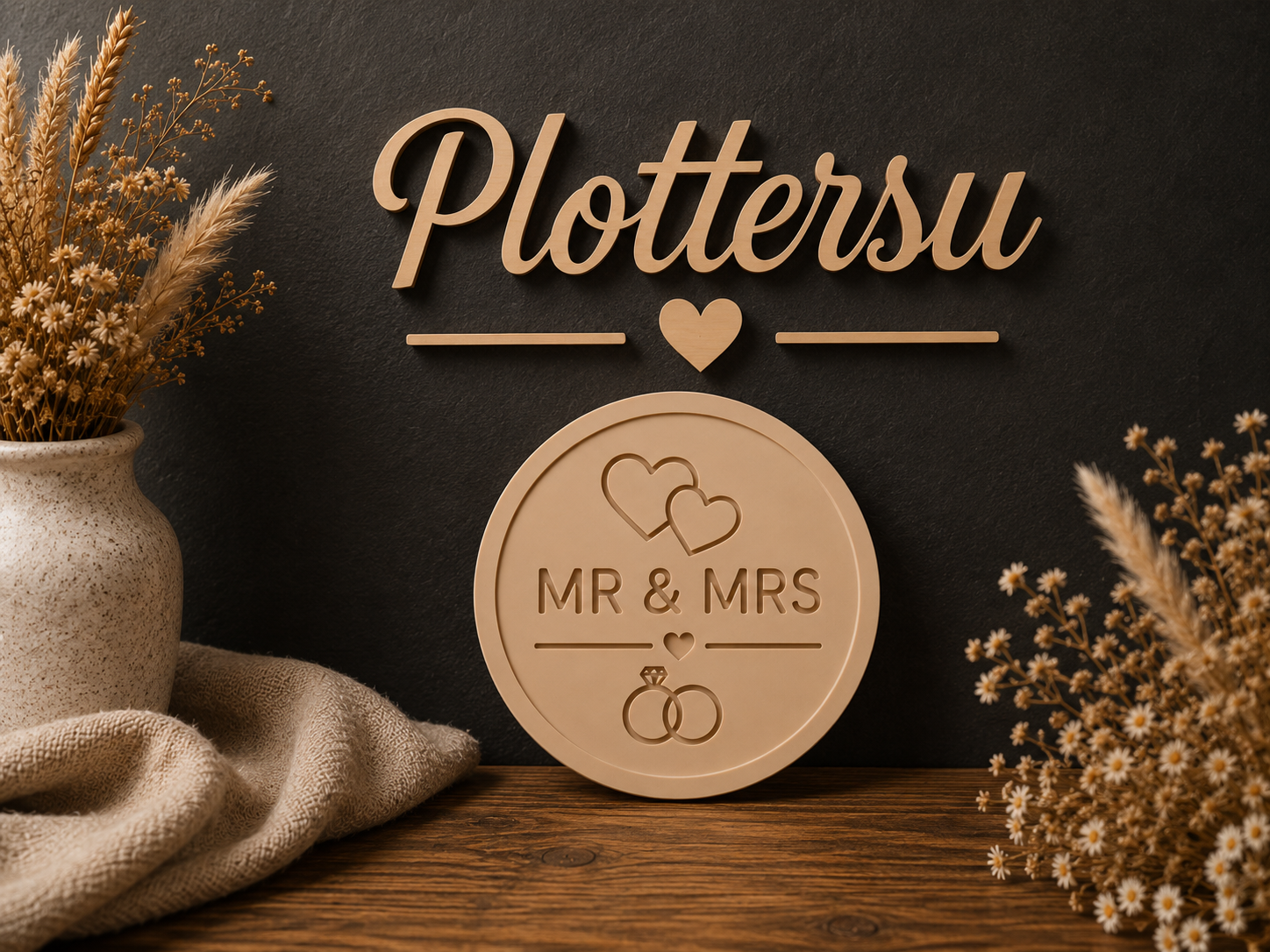 Mr & Mrs Untersetzer Hochzeit