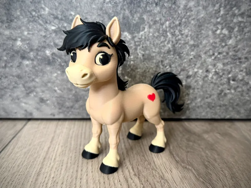 Horse Happy Cute Figurine Animal Toy AMS