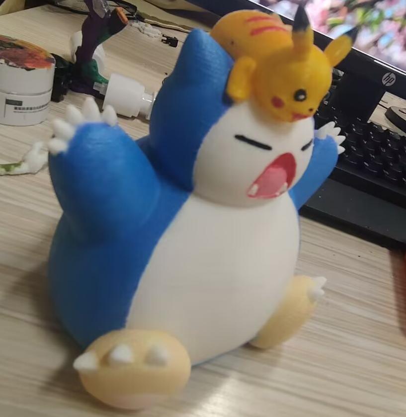 Miniatura 2 do modelo 3D 卡比兽和皮卡丘