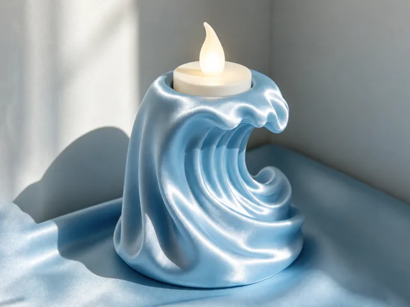 海浪蜡烛灯座