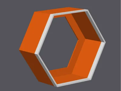 Small Hexagonal Shelf 54g