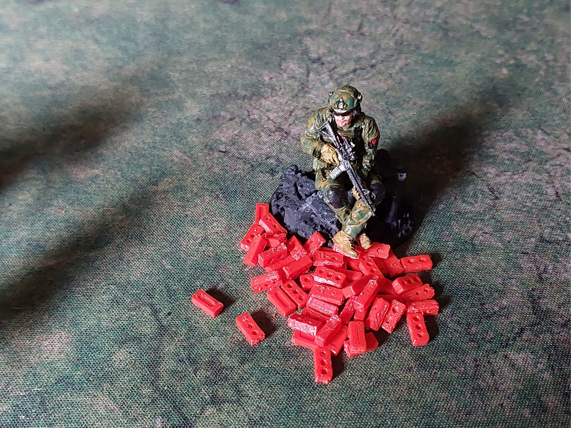 Diorama scaled Bricks
