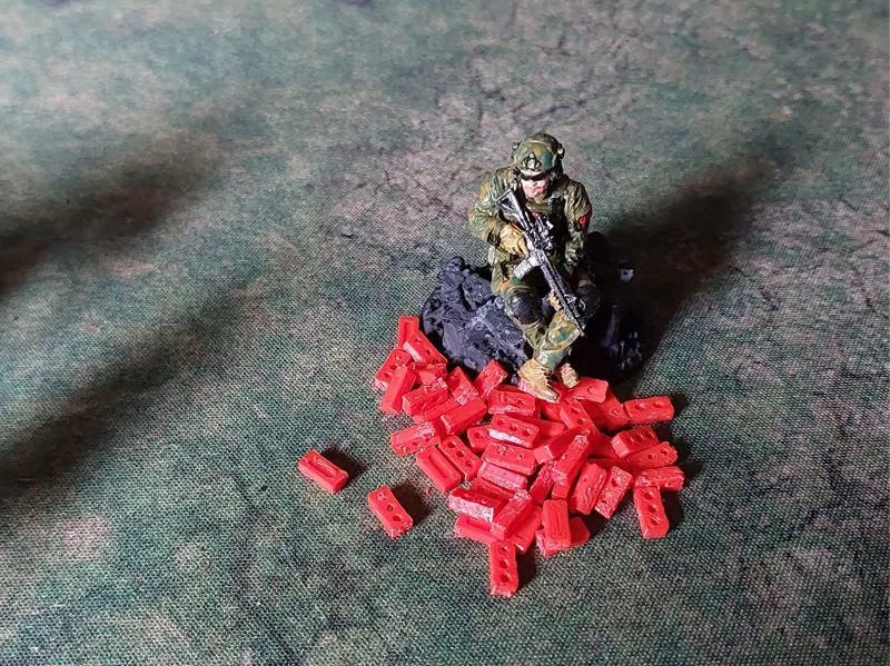 Diorama scaled Bricks