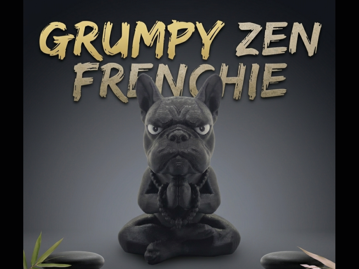 Grumpy Zen Frenchie - Desk Companion