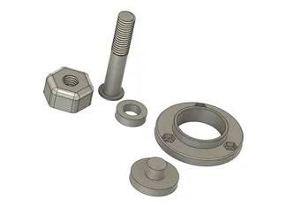 The bearing installation kit in the hamster wheel