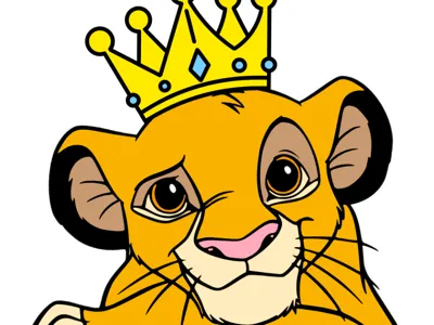 Simba lightbox with multi-part crown