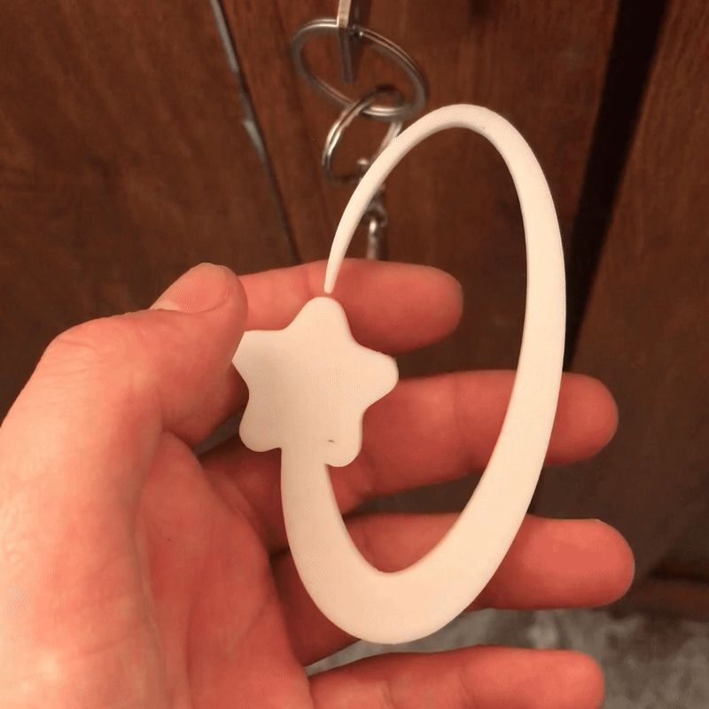 Shooting Star Keychain