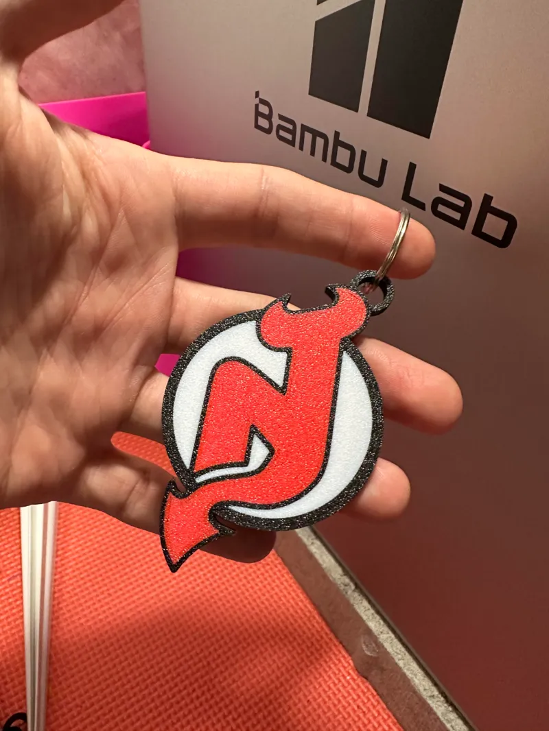 New Jersey Devils Multi-Color Keychain