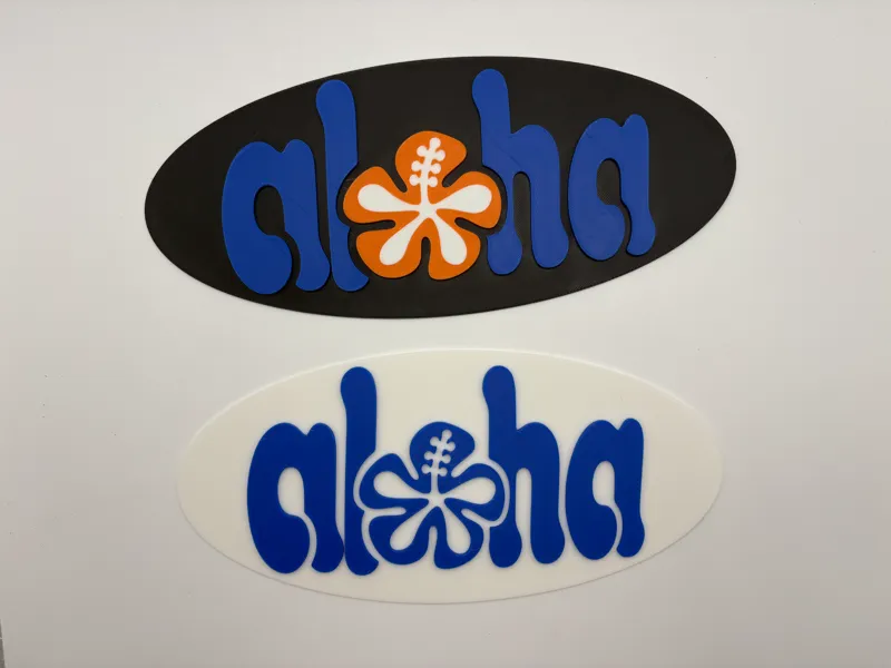 Aloha welcome sign - AMS and non AMS versions