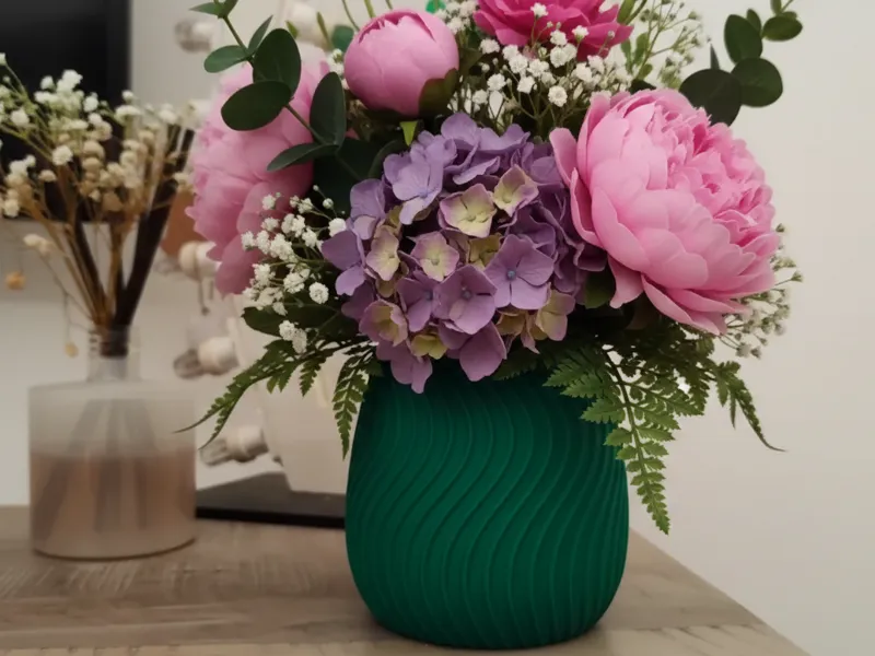Vaso a bicchiere decorato