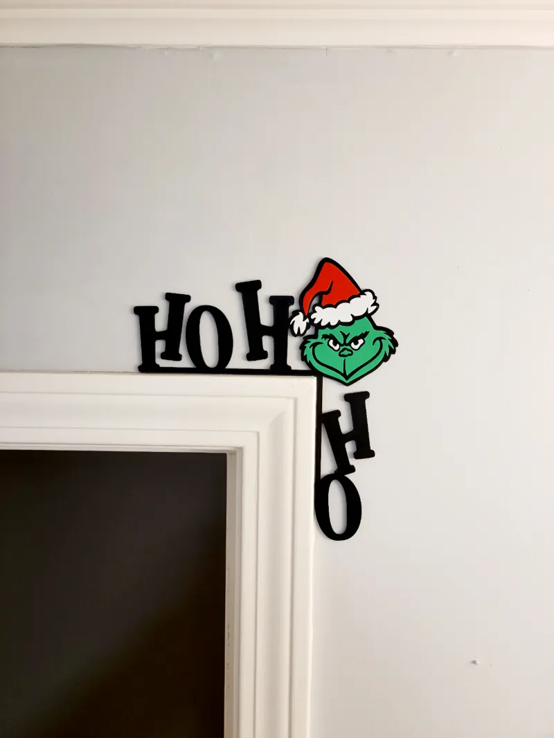 Ho Ho Ho Grinch Door Corner