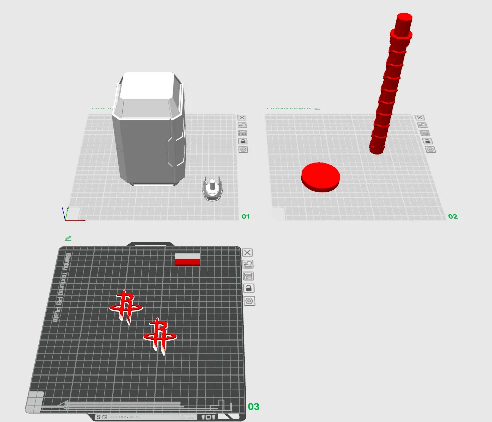 Houston Rockets - Thors Hammer - Free 3D Print Model - MakerWorld