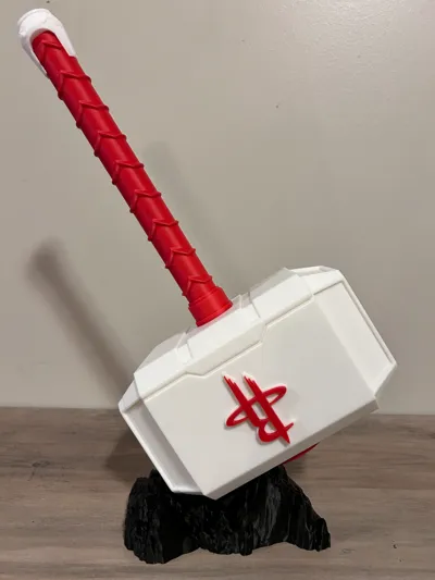 Houston Rockets - Thors Hammer - Free 3D Print Model - MakerWorld
