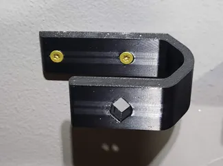 Curtain holder large with hole for screwdriver