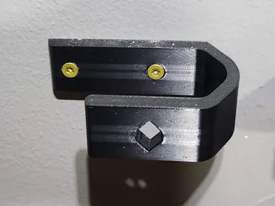 Curtain holder large with hole for screwdriver