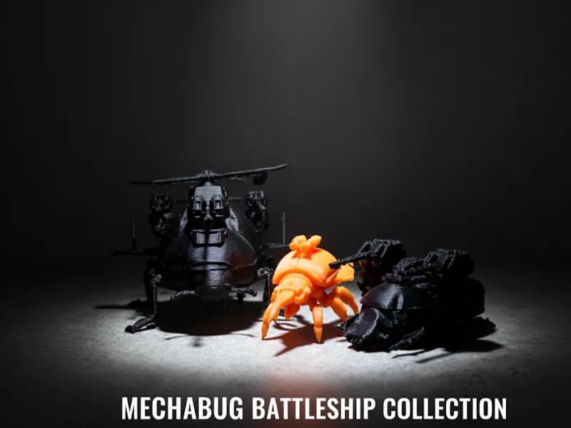 MechBug battleship Collection Tank, Gunship, Scout