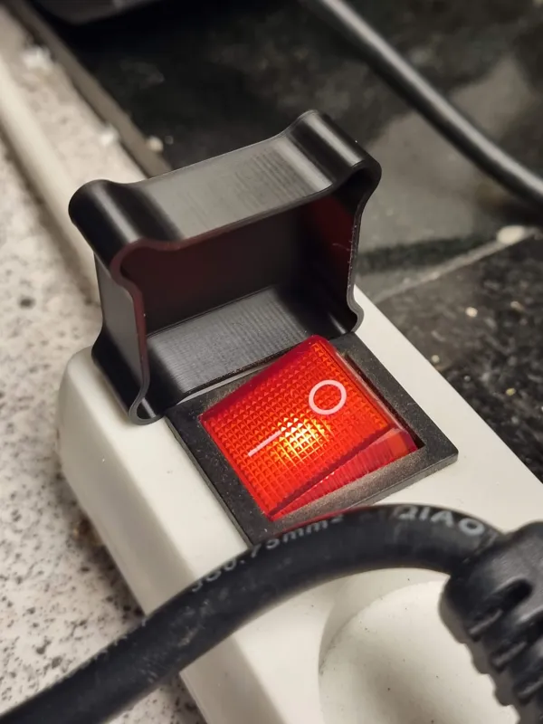 Power strip light/switch cover