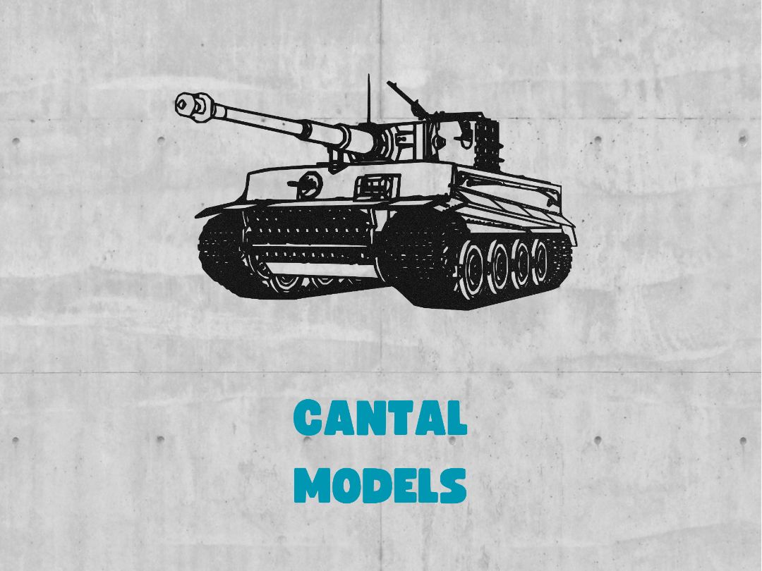 TIGER 1 TANK #2 | 2D WALL ART