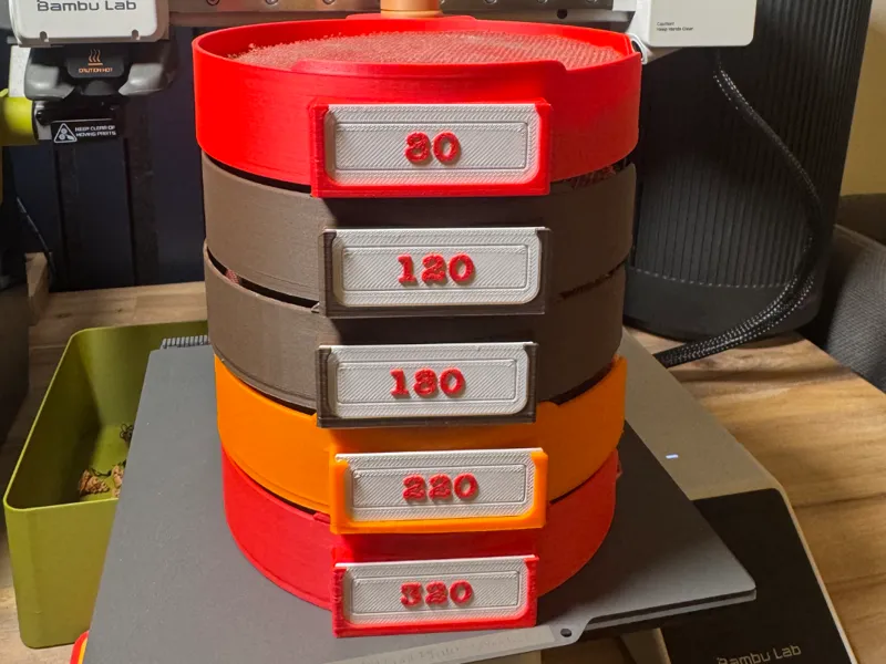 Sanding disc organizer
