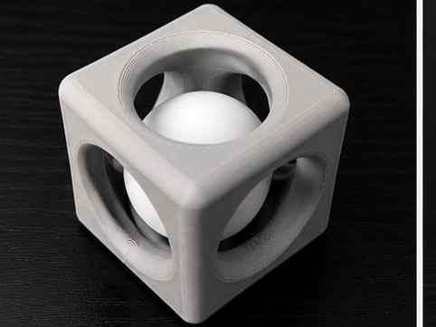 Floating Sphere Cube