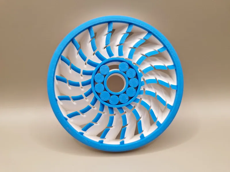 TurboJet Fidget Spinner. Print In Place