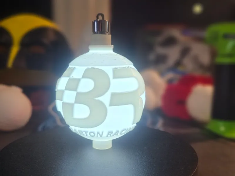Barton racing led bauble