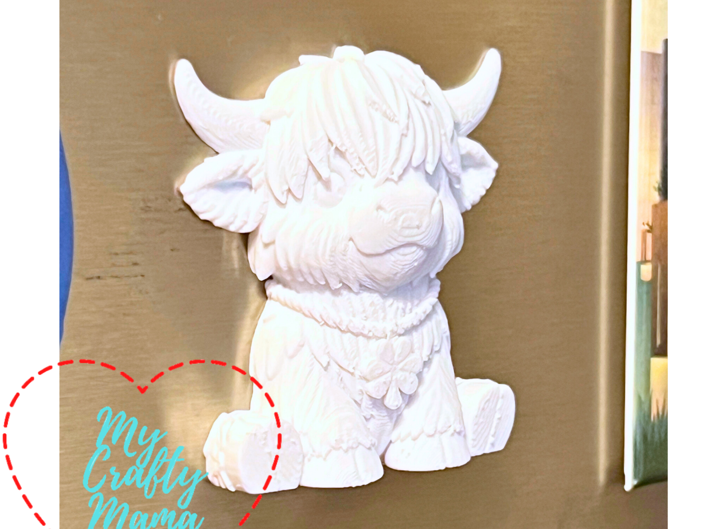 Highland cow St Patricks Day Magnet