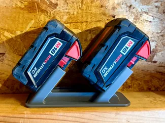Milwaukee M18 two battery wall/shelf mount rack
