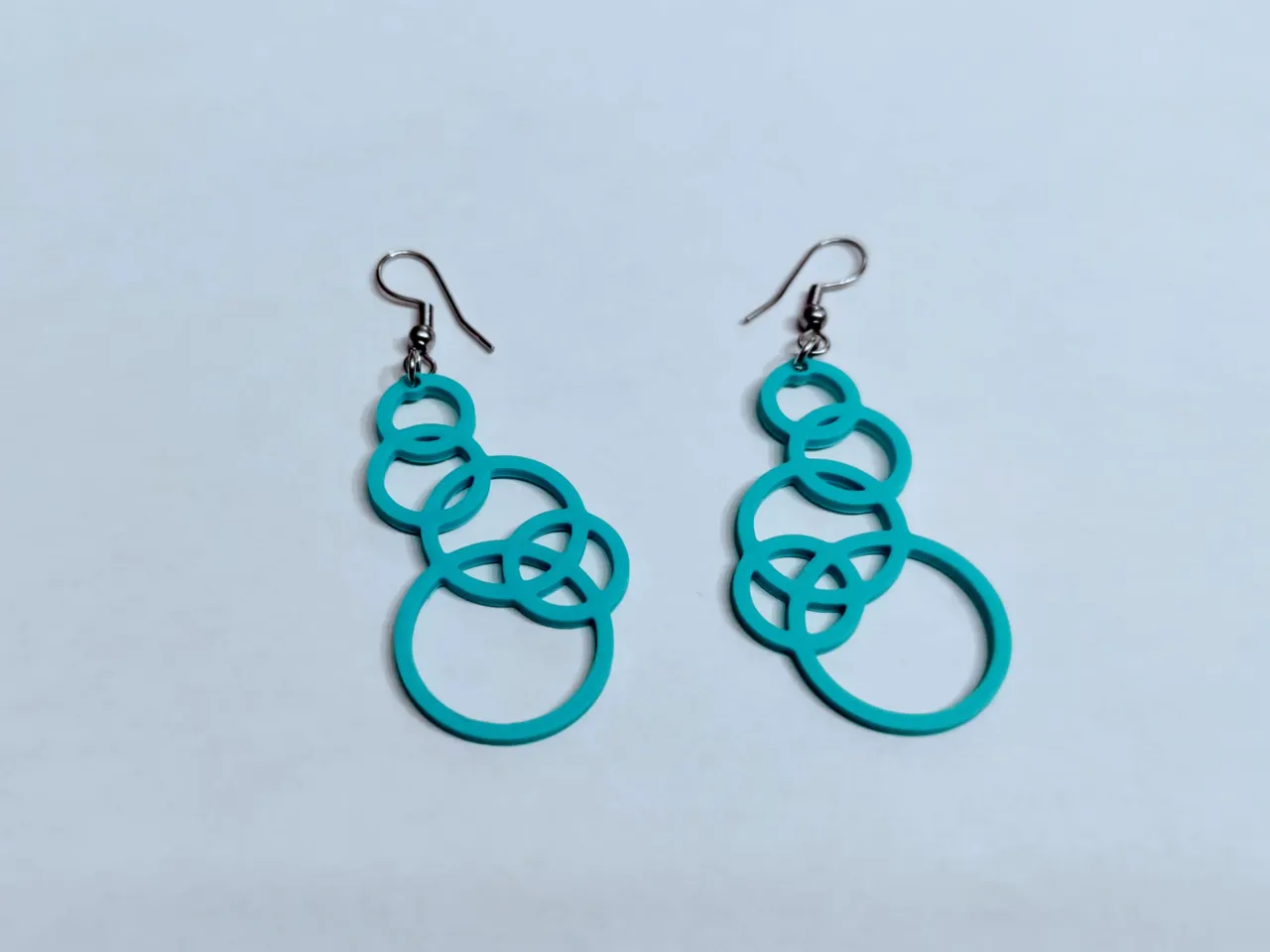 Earrings "five circles" view 2