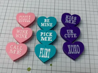 Mini candy hearts