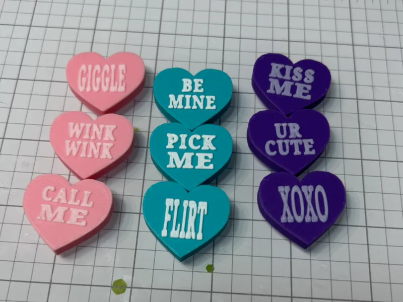 Mini candy hearts