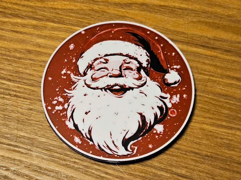 Santa with a Smile - Coaster