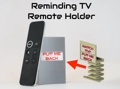 Reminding TV Remote Holder