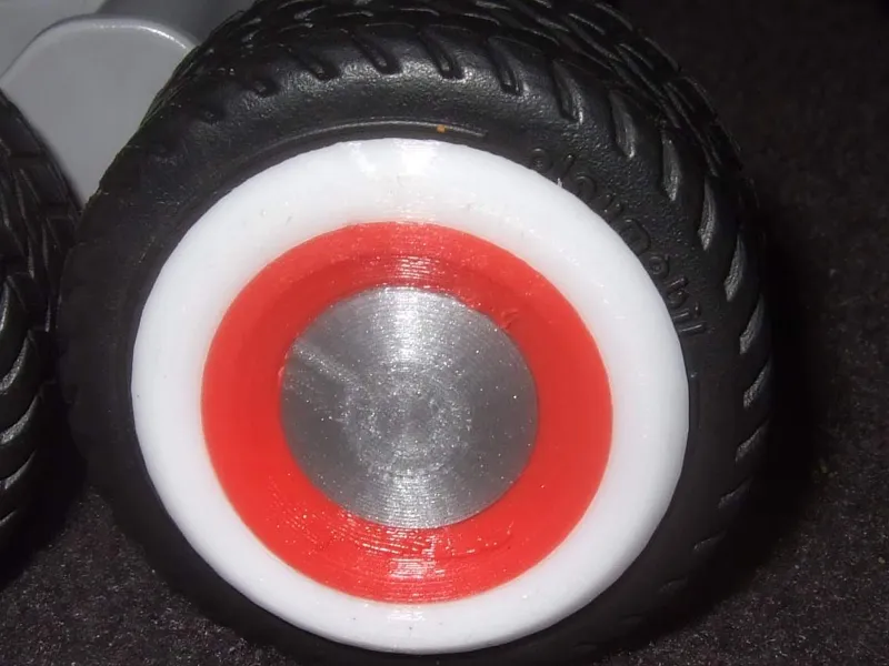 Playmobil De Lorean - II Teil - rote Radkappe