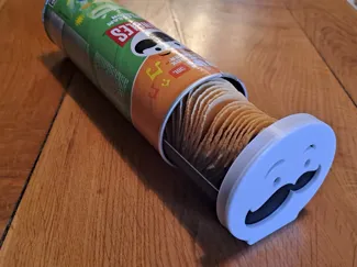 Distributeur et fermeture PRINGLES personnalisable