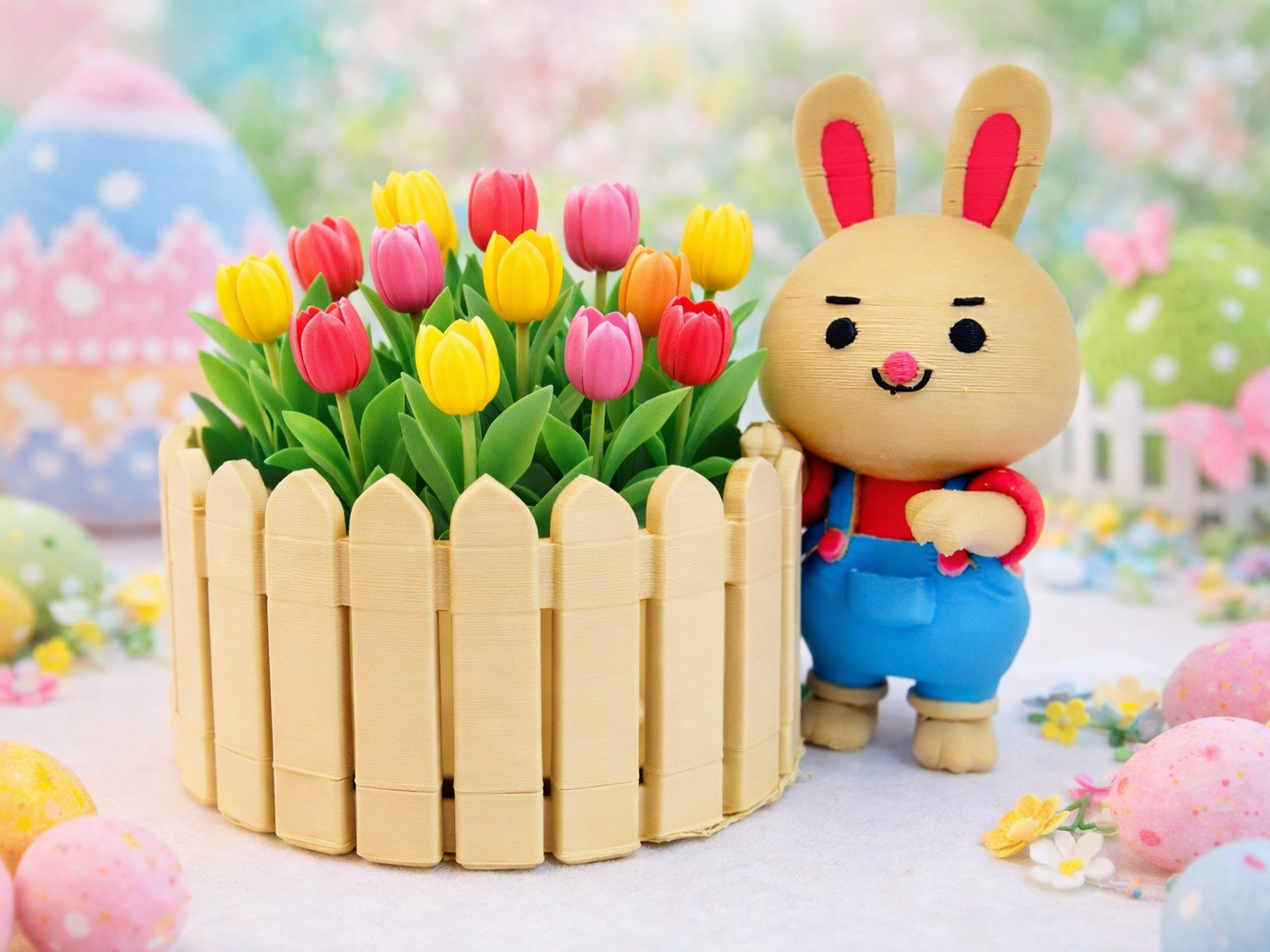 Bunny Fence Planter & Organizer (3 Versions)