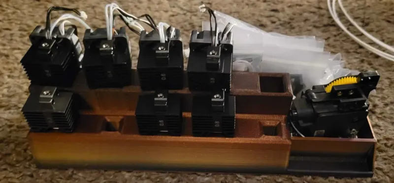 Bambu Lab X1 Nozzle Holder and storage remix