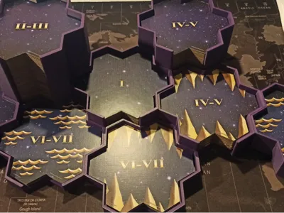 Heroes of M&M III The Board Game Map Tile Storage