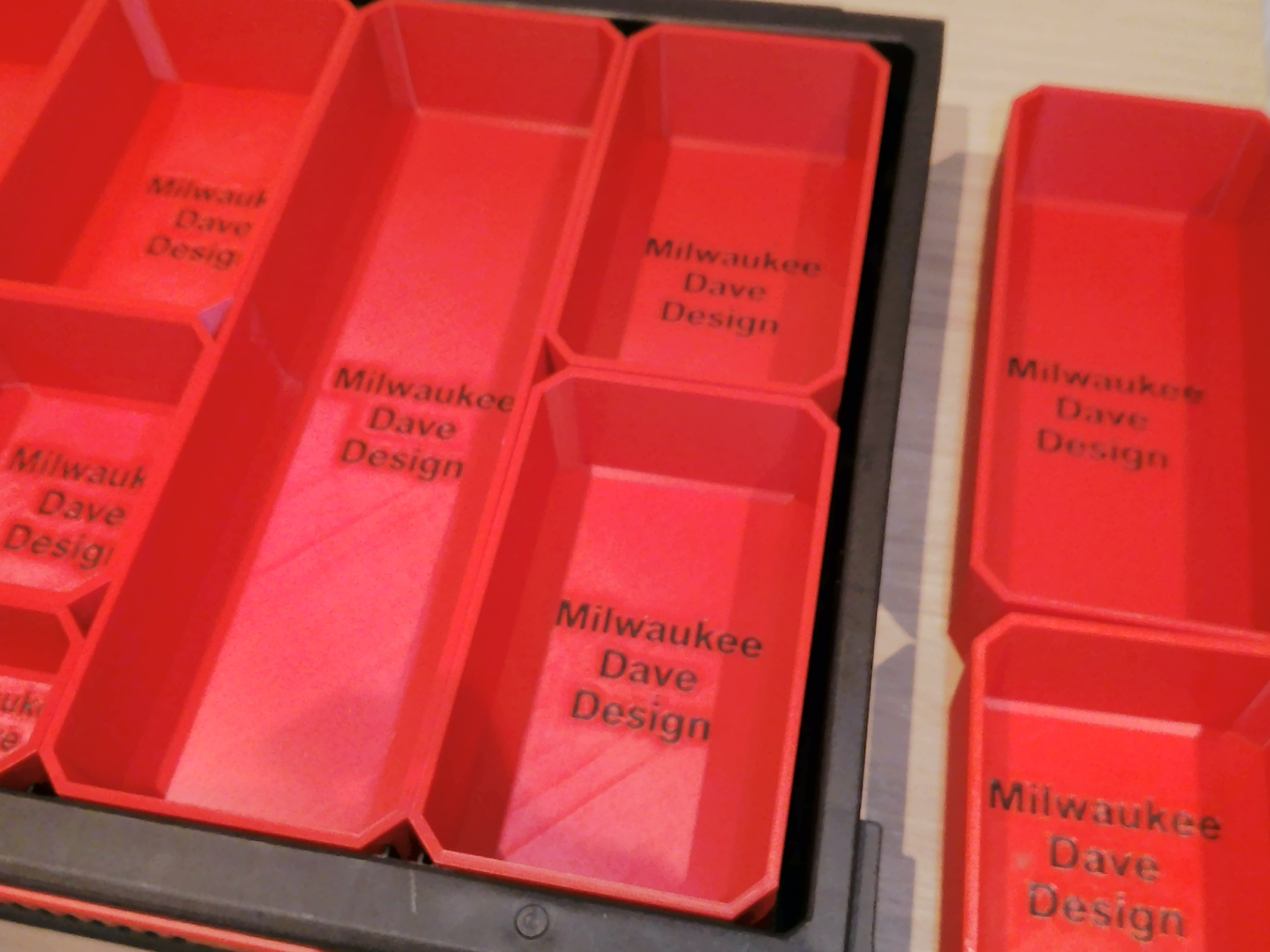 Milwaukee Packout 4 Drawer organisers Outer Half